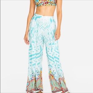 Johnny Was Dandridge Pant Side Slits Viscose New